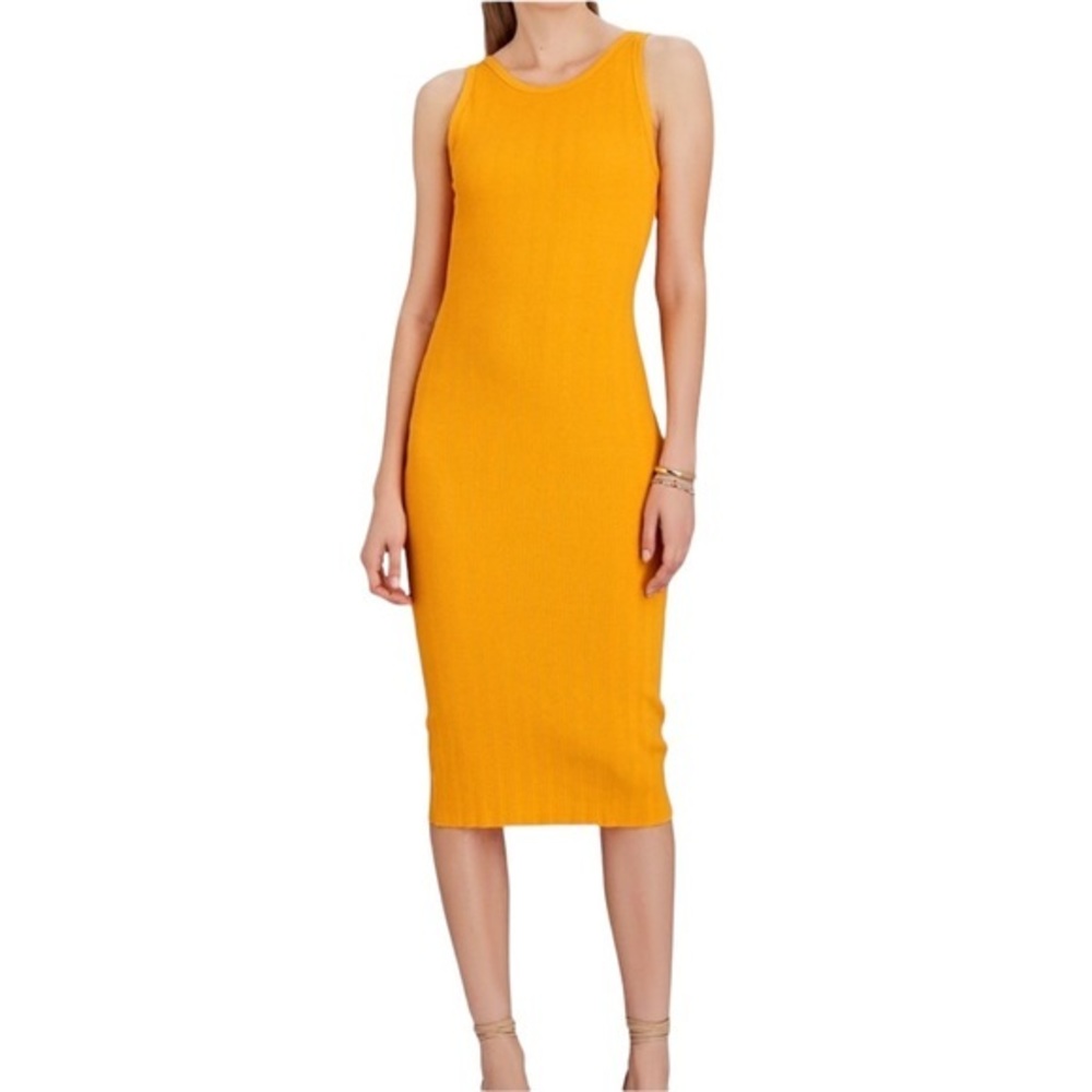 Enza Costa Rib Tank Midi Dress